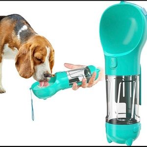 Multifunctional dog water bottle - blue